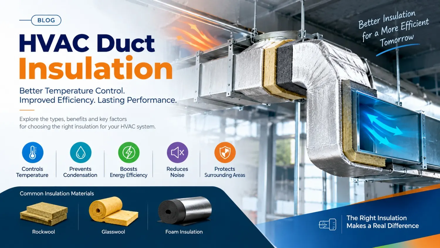 HVAC Duct Insulation: Types, Benefits and Applications