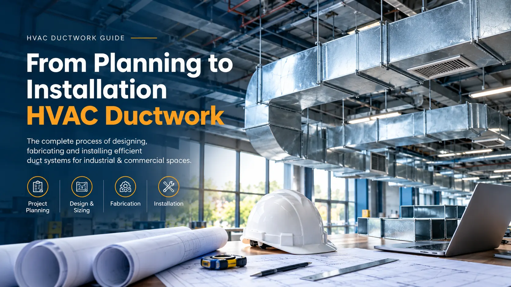 Industrial HVAC ductwork planning, fabrication and installation